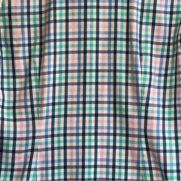 Talbots Blue and Pink Plaid Shirt. Size 4 - Picture 9 of 12
